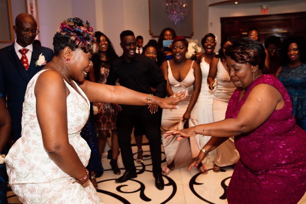 Ivoirian and Congolese intercultural wedding dance off during wedding reception